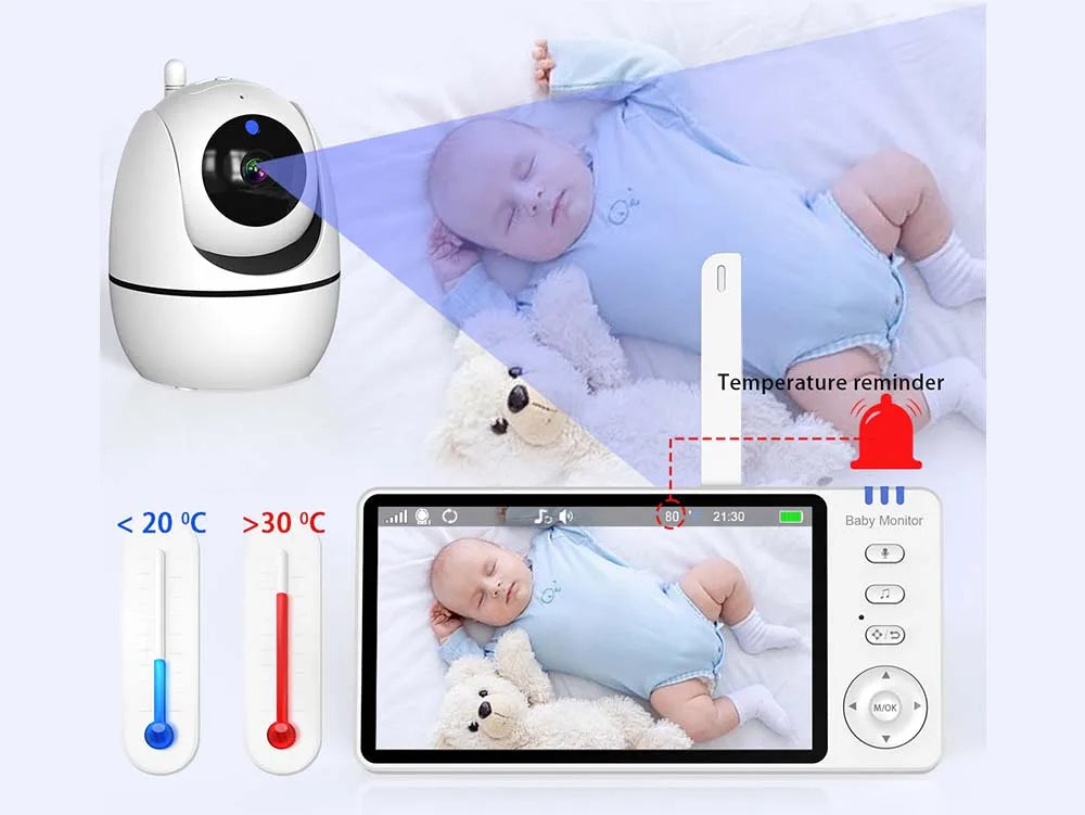 Babyphone caméra avec moniteur vidéo 